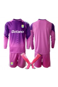 Aston Villa Keeper Babyklær Tredje Fotballdrakt til barn 2025-26 Lange ermer (+ Korte bukser)